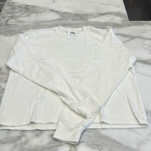 John Galt Brandy Melville white long sleeve tee